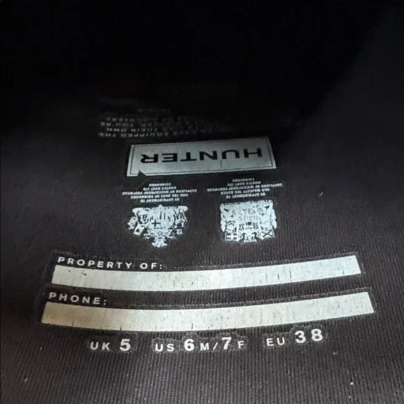 Hunter Dark Brown Tall Gloss Rain Boots - Picture 11 of 11